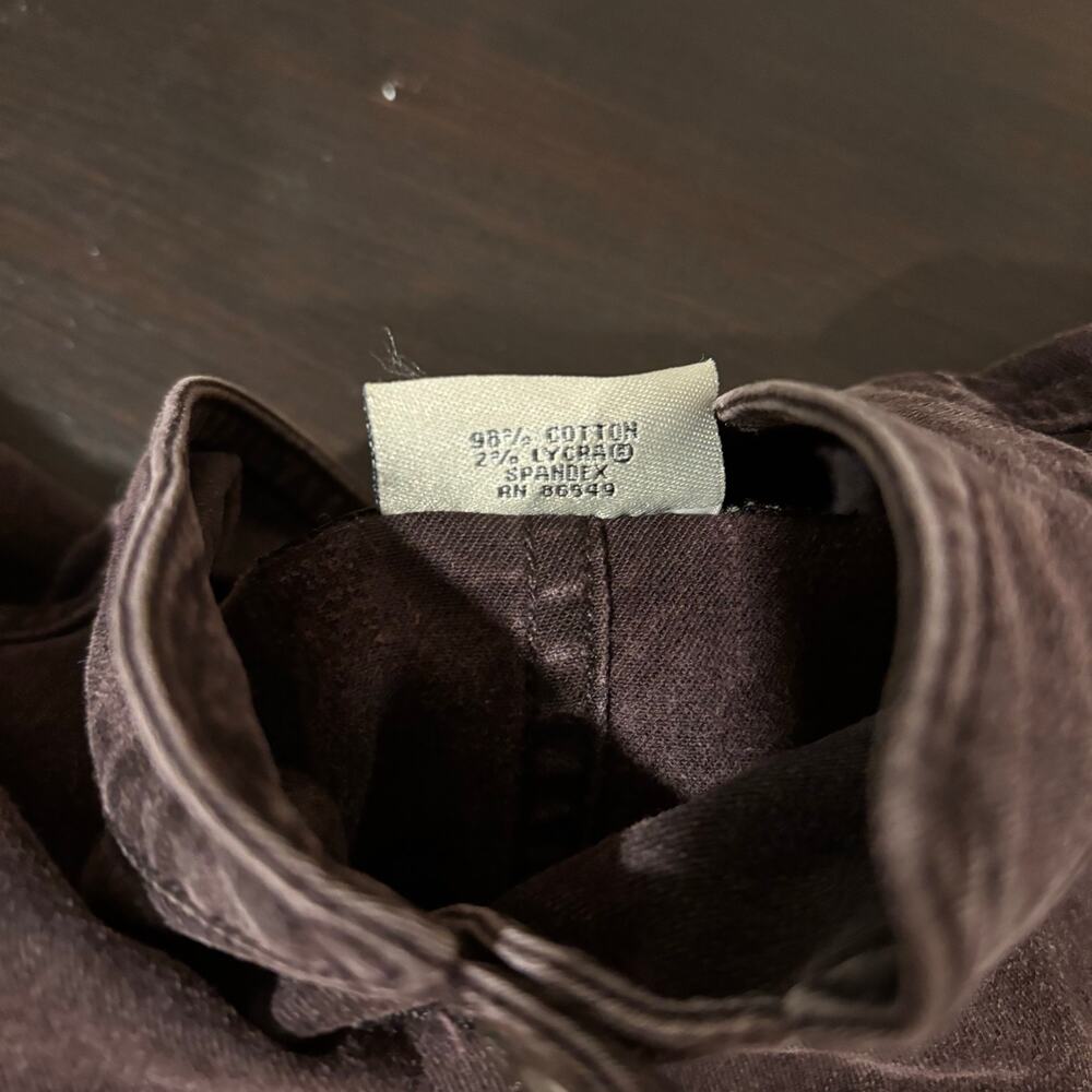 Indigo Palms by Tommy Bahama Gray Wash Denim Y2K Utility Whimsigoth Jacket Sz-M - Picture 8 of 8